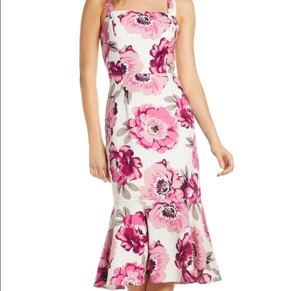 Nordstrom Dresses & Skirts - NEW Floral Linen Blend Midi Dress